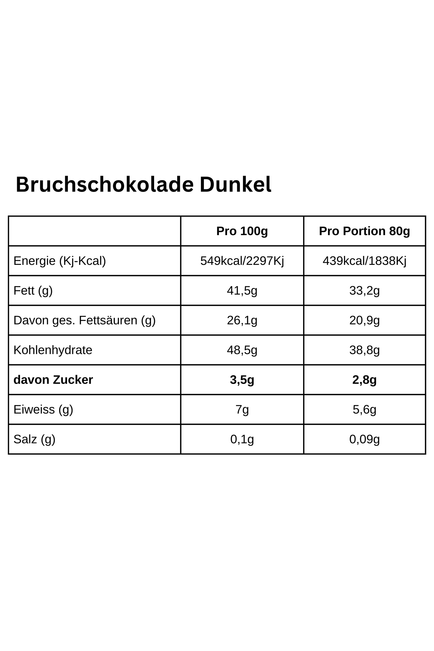 Dunkle Bruchschokolade 70%. Vegan