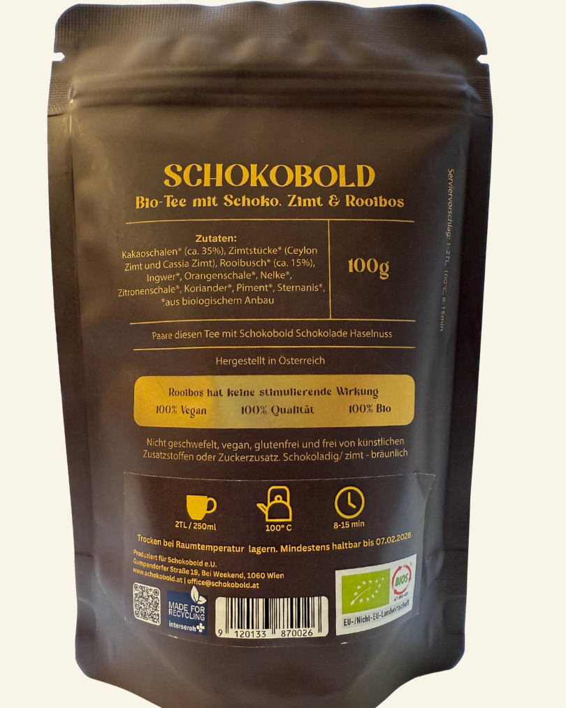 Organic Tea with Chocolate, Cinnamon & Rooibos
