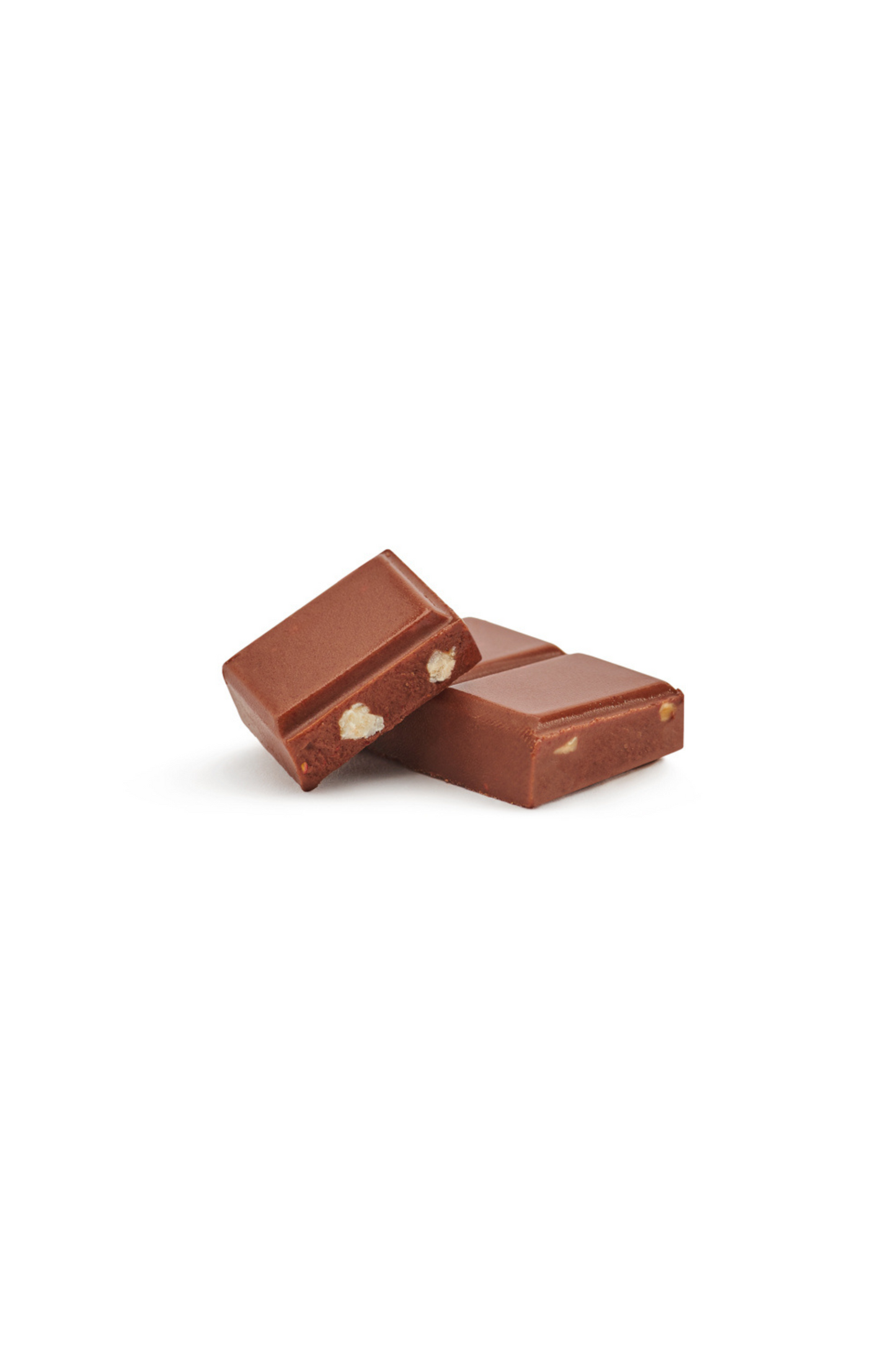 Bean -to-Bar. Strawberry & almond milk chocolate, with no added sugar. 43% cocoa content