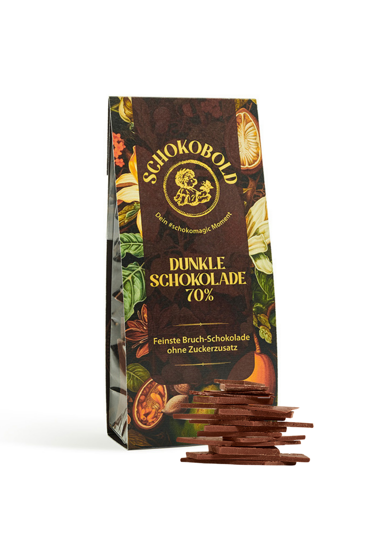Dark Chocolate Thins with 70% Cocoa. Vegan